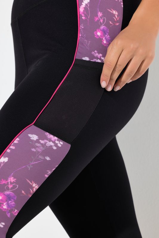 Quick Drying Botanical Print Sport Leggings