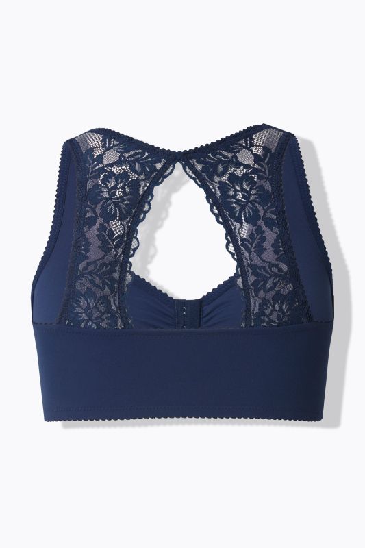 Lace Back Front Close Bralette