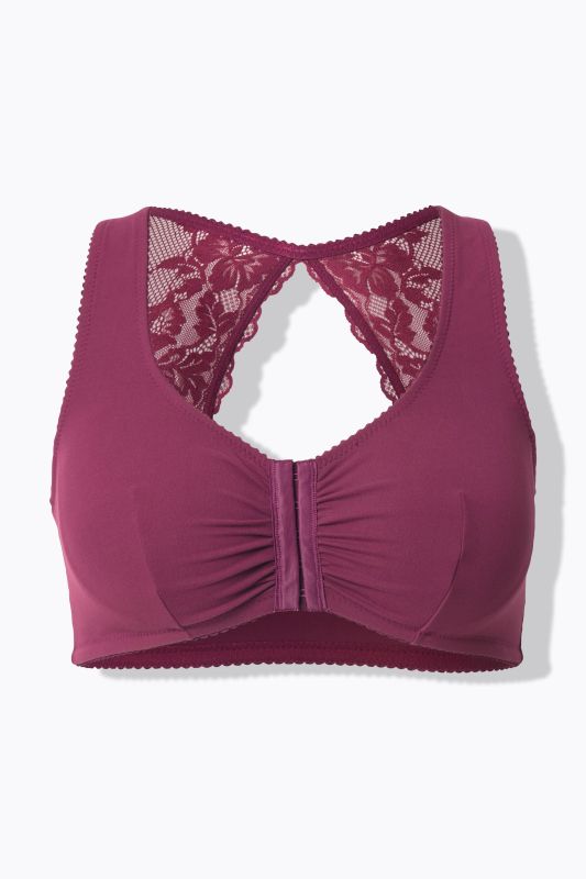 Lace Back Front Close Bralette