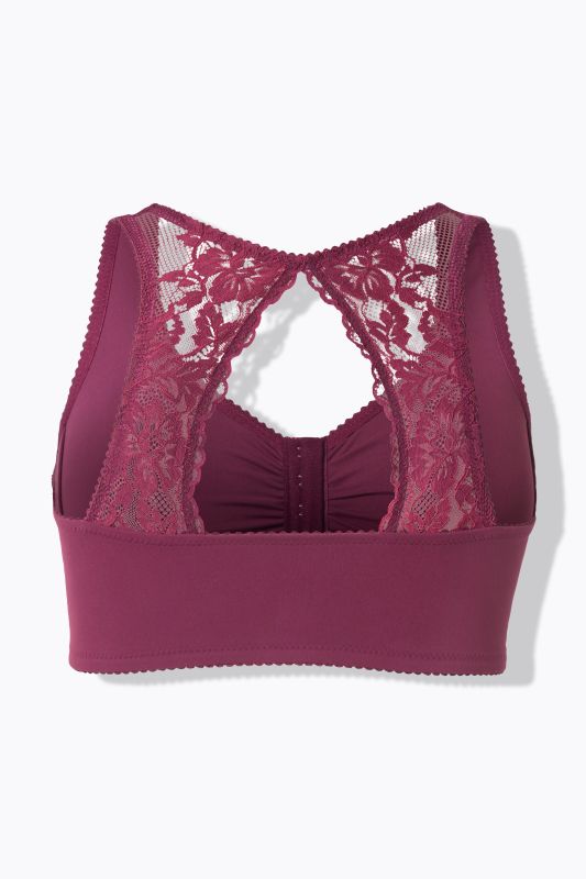 Lace Back Front Close Bralette