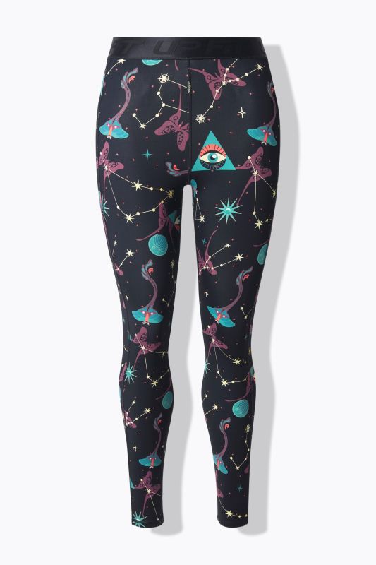 Quick Drying Celestial Print Sport Leggings