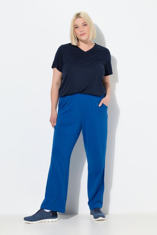 Pull On Knit Straight Leg Pants