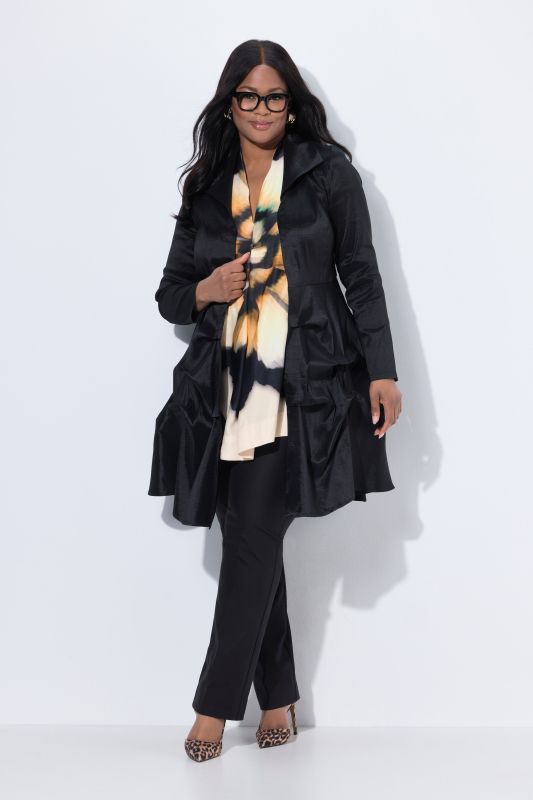 Pleated Peplum Jacket