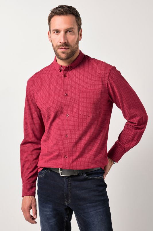 Риза със ситен принт