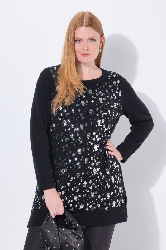 Пуловер с пайети