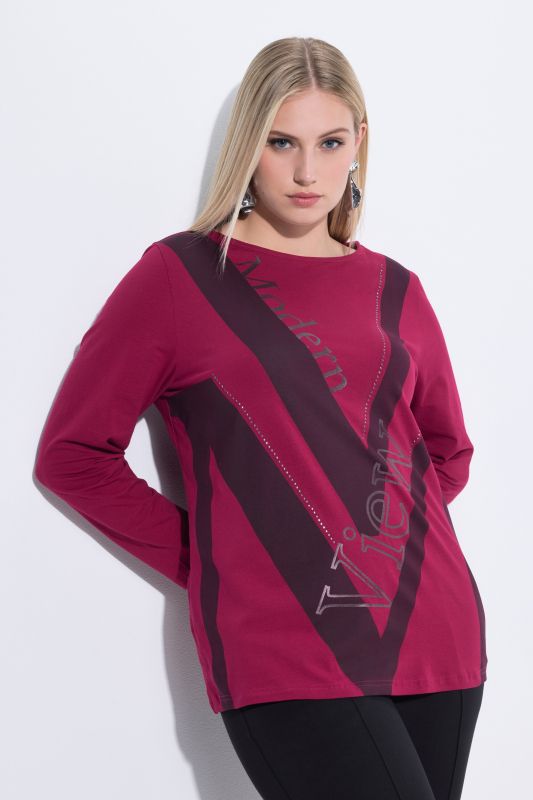 Блуза с графични акценти