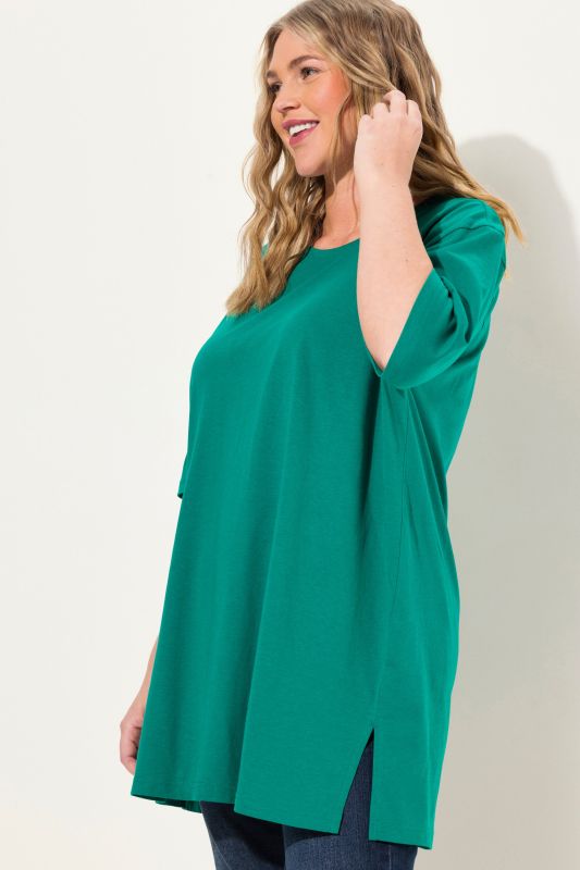 Basic Round Neck Short Sleeve Relaxed Fit  Tee