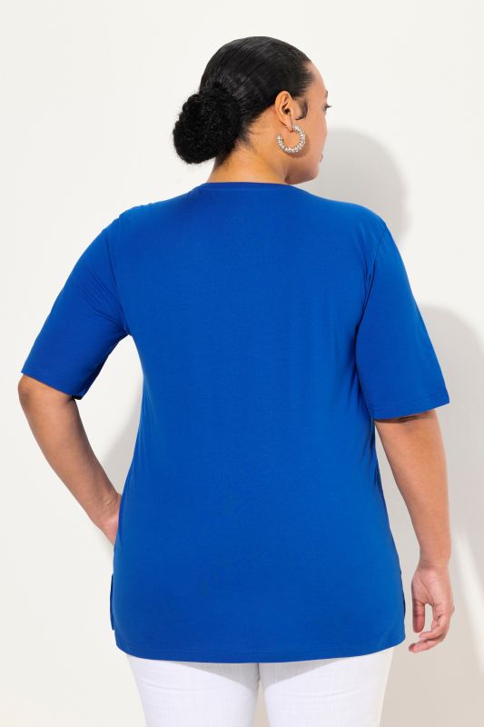 Basic Round Neck Short Sleeve Relaxed Fit  Tee