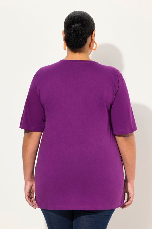 Basic Round Neck Short Sleeve Relaxed Fit  Tee