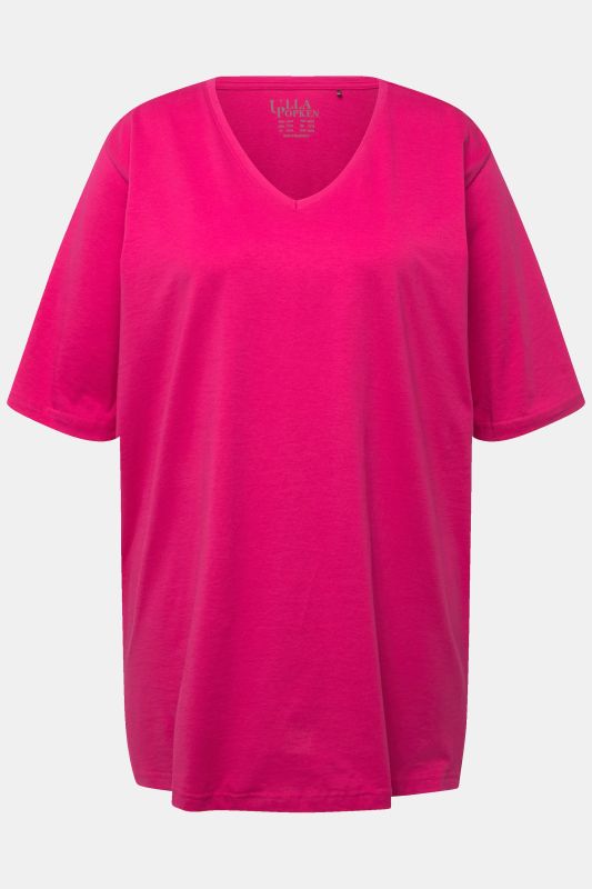 Basic V-Neck Relaxed Fit Short Sleeve Tee