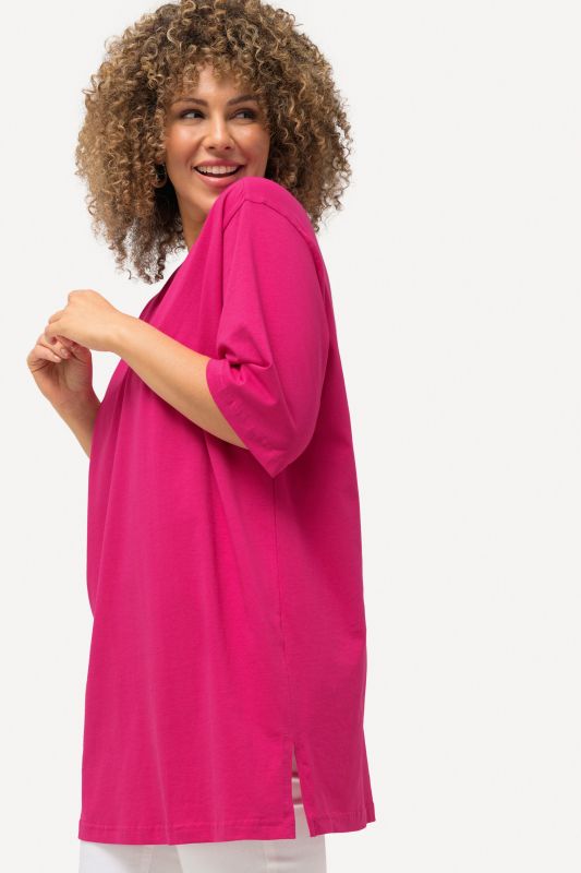 Basic V-Neck Relaxed Fit Short Sleeve Tee