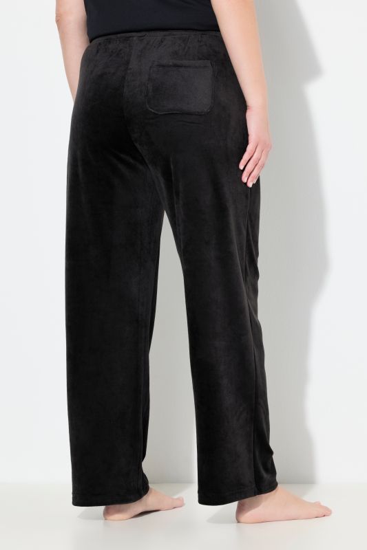 Velour Elastic Waist Stretch Knit Lounge Pants