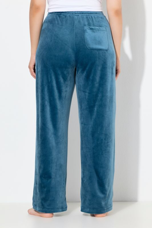 Velour Elastic Waist Stretch Knit Lounge Pants