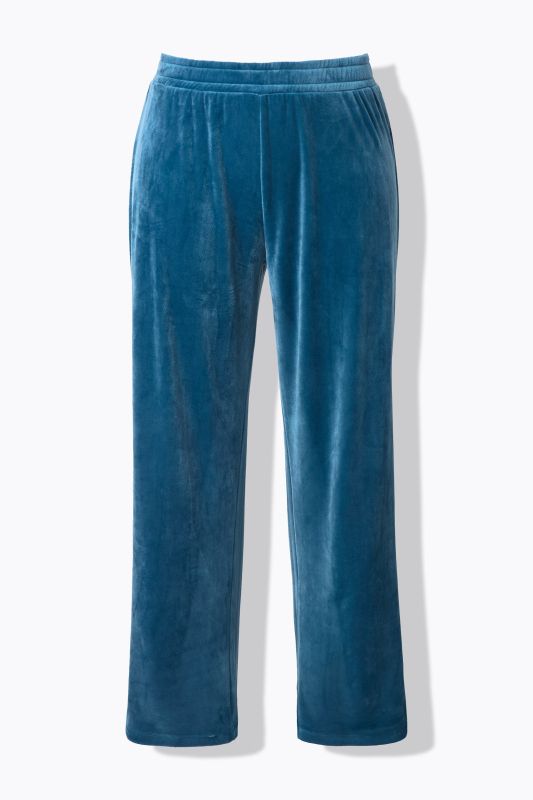 Velour Elastic Waist Stretch Knit Lounge Pants