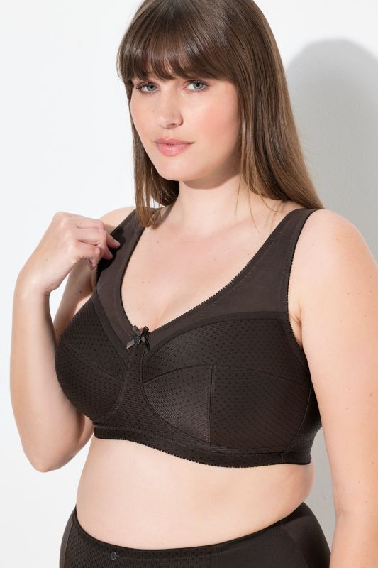 Jacquard Dot Wirefree Kelly Fit Support Bra
