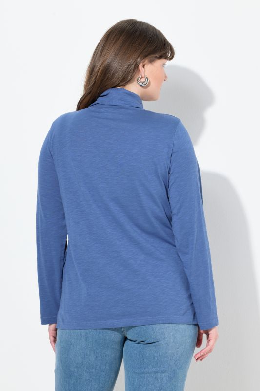 Cotton Knit Slim Fit Turtleneck