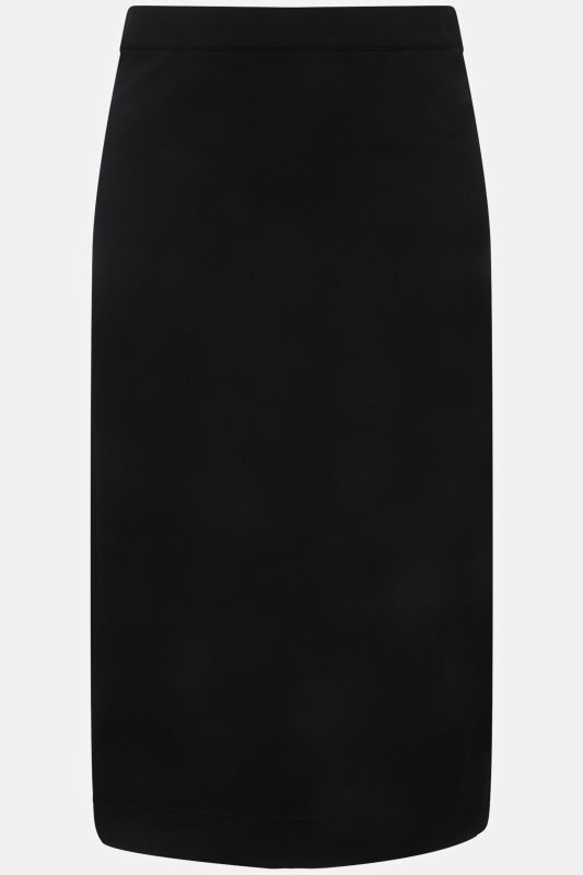 Straight Elastic Waist Stretch Knit Skirt