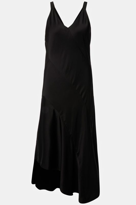 Рокля асиметрична сатенена