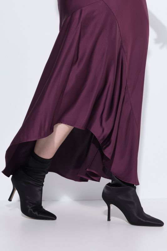 Рокля асиметрична сатенена