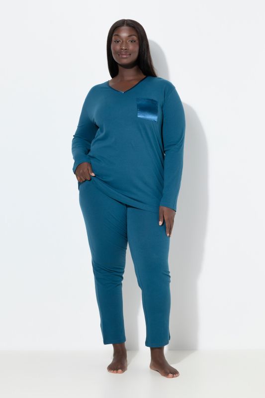 Satin Pocket Pajama Set