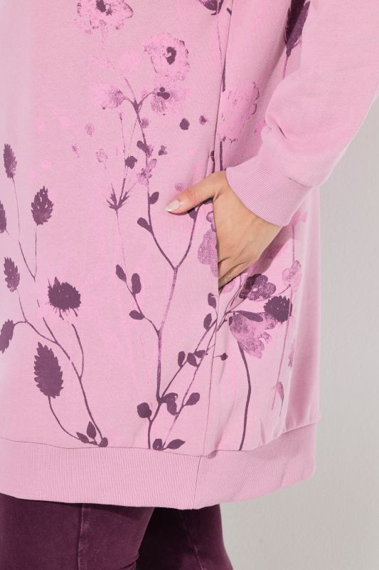 Суитчър с геометричен принт на трева