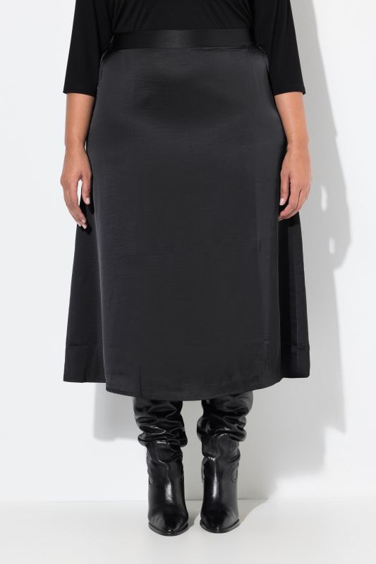 A-Line Satin Skirt