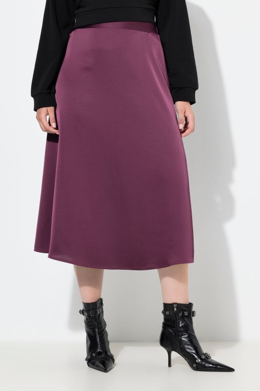 A-Line Satin Skirt