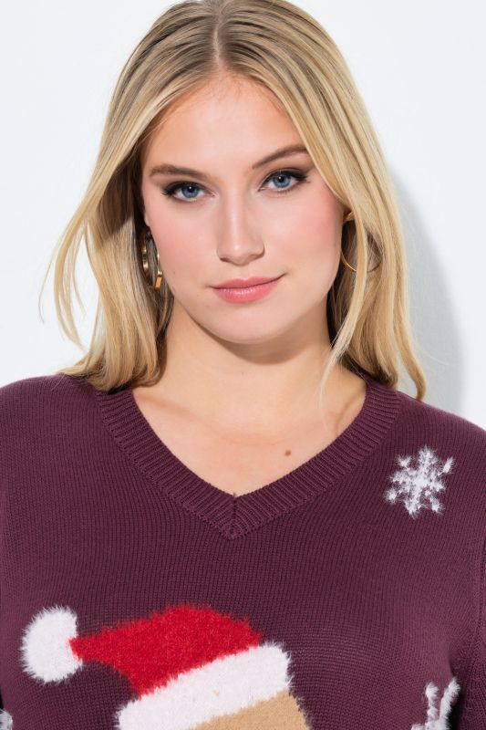 Пуловер с коледни мотиви