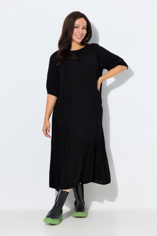 Textured Flounce Dress