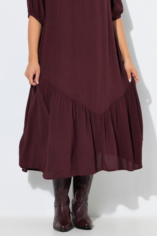 Textured Flounce Dress