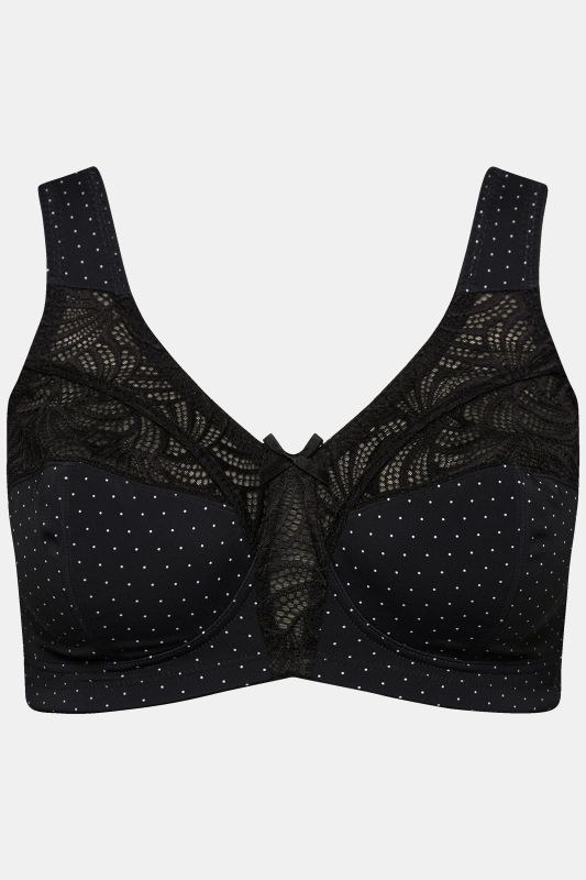 Dots and Lace Relief Bra