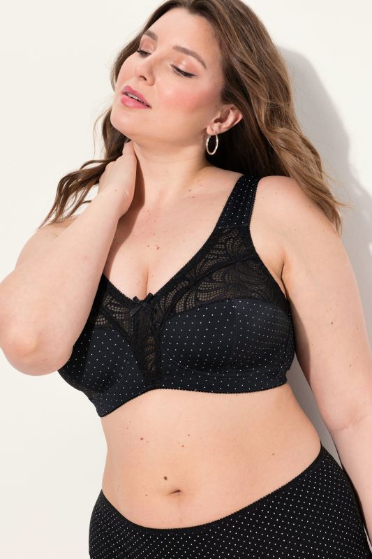 Dots and Lace Relief Bra