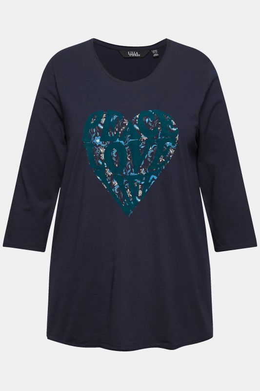 Peace Love Life 3/4 Sleeve Graphic Tee