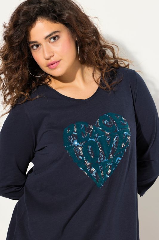 Peace Love Life 3/4 Sleeve Graphic Tee