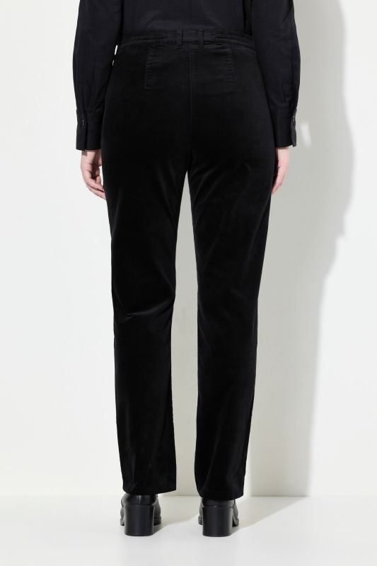 Velvet Stretch-Fit Tapered Leg Pants