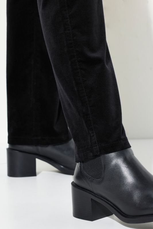 Velvet Stretch-Fit Tapered Leg Pants