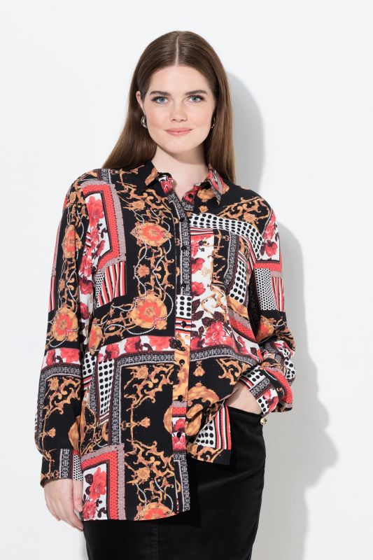 Риза с градски принт