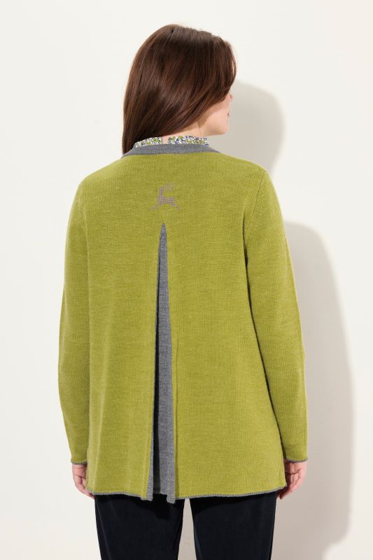 Traditional Button Front Long Sleeve Cardigan