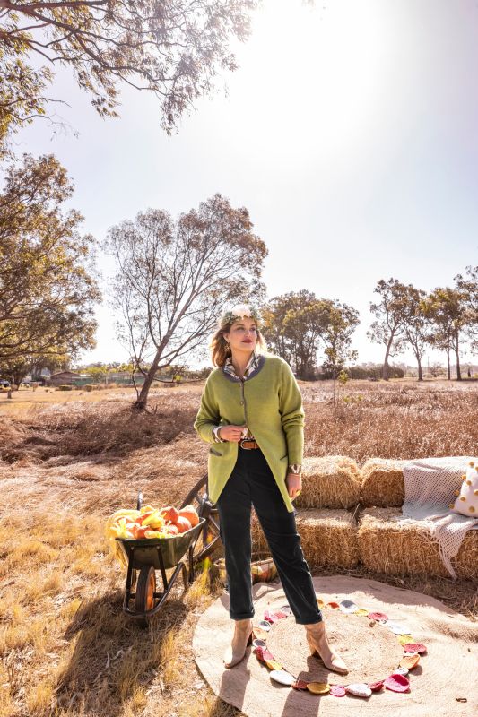 Traditional Button Front Long Sleeve Cardigan