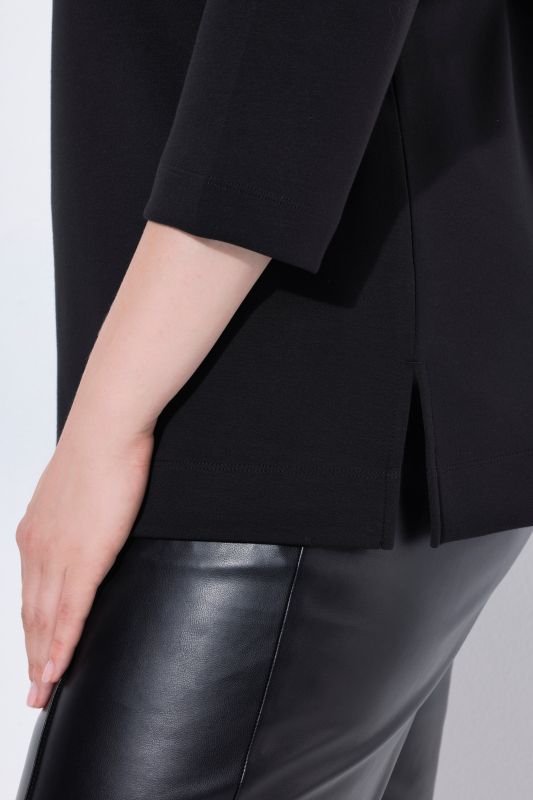 Decorative Chain Collar Sweatshirt