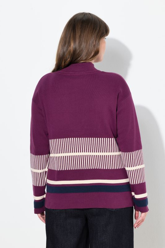 Eco Cotton Block Striped Milano KNit Sweater
