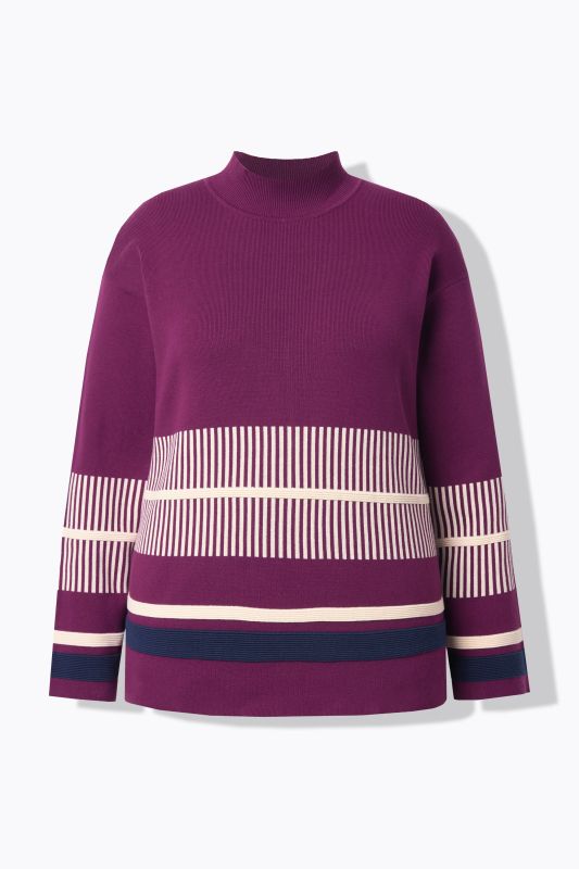 Eco Cotton Block Striped Milano KNit Sweater