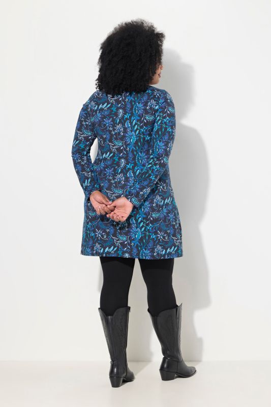 Leaf Paisley Empira A-Line Swing Knit Tunic
