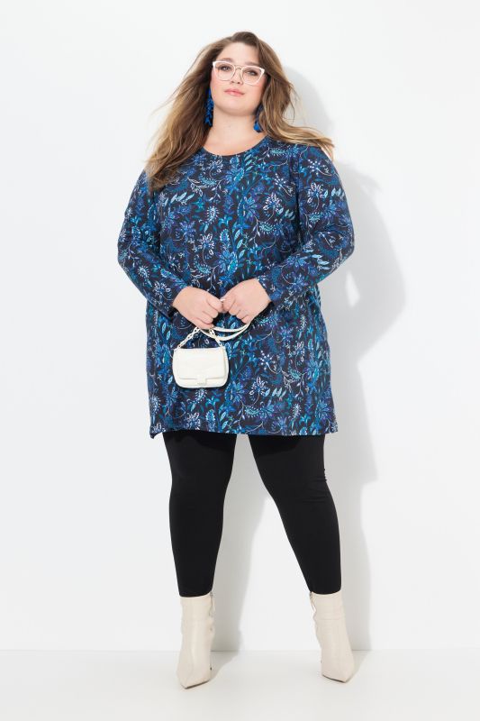 Leaf Paisley Empira A-Line Swing Knit Tunic