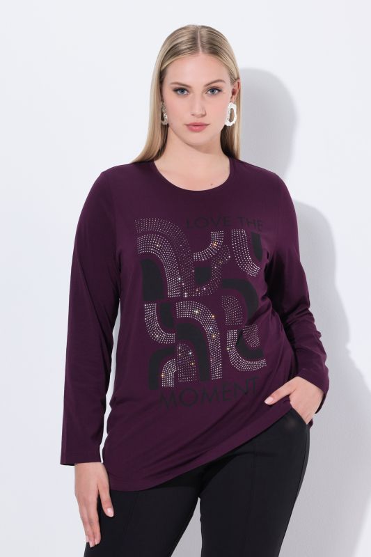 Geometric LOVE THE MOMENT Graphic Tee