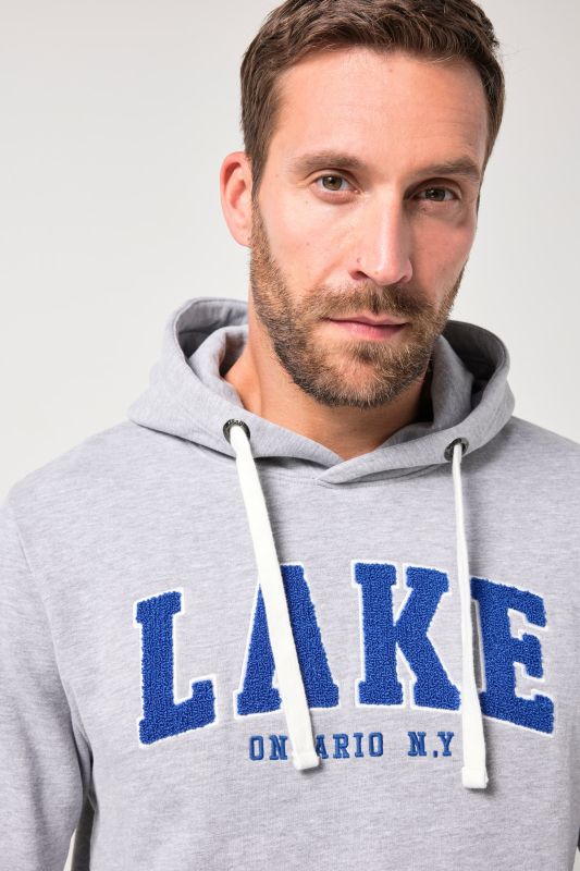 Суитчър с качулка и надпис