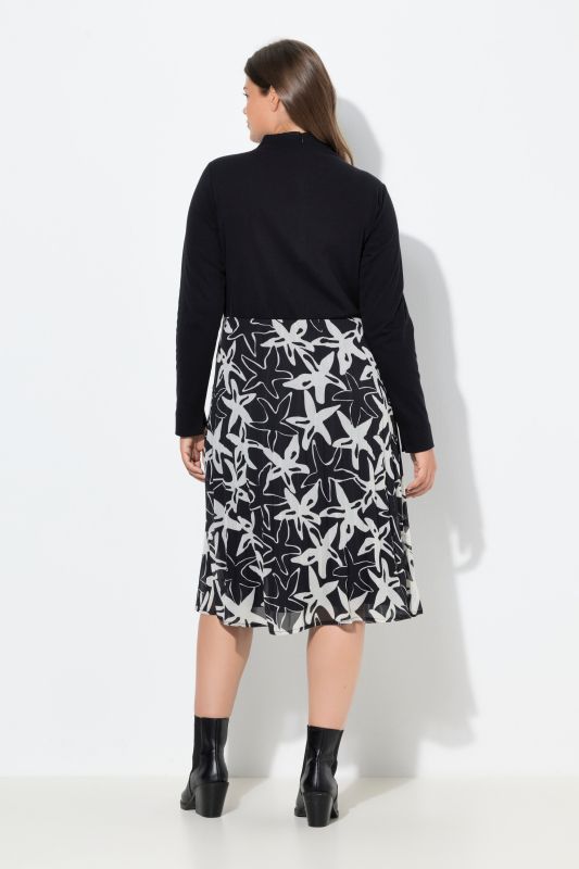 Рокля с принт на морски звезди