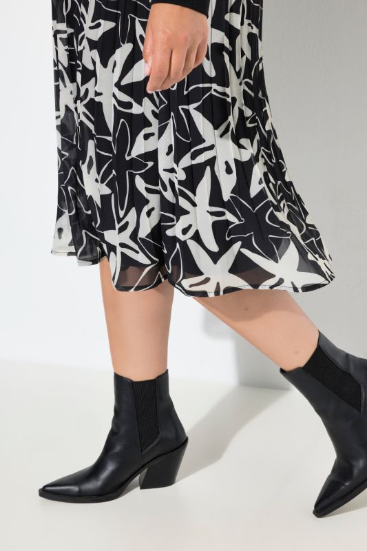 Рокля с принт на морски звезди