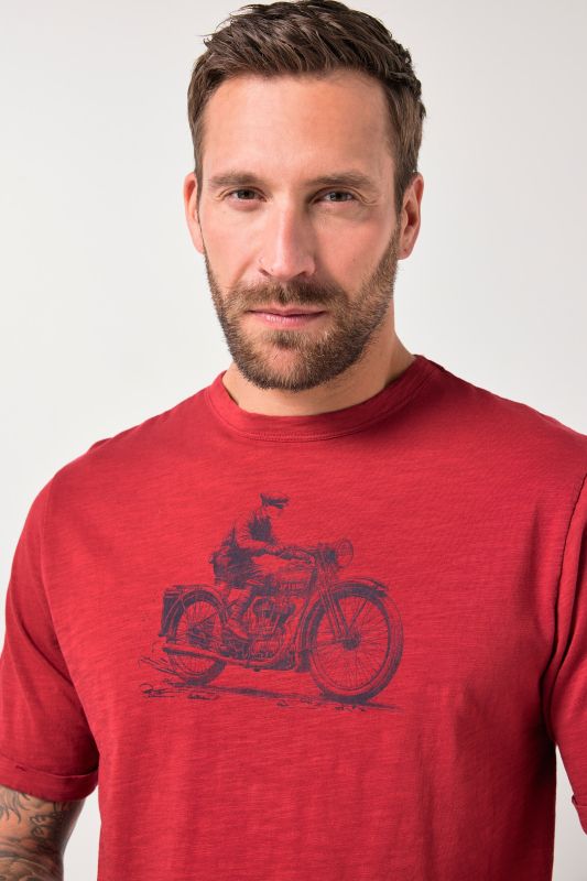 Тениска с принт на мотор