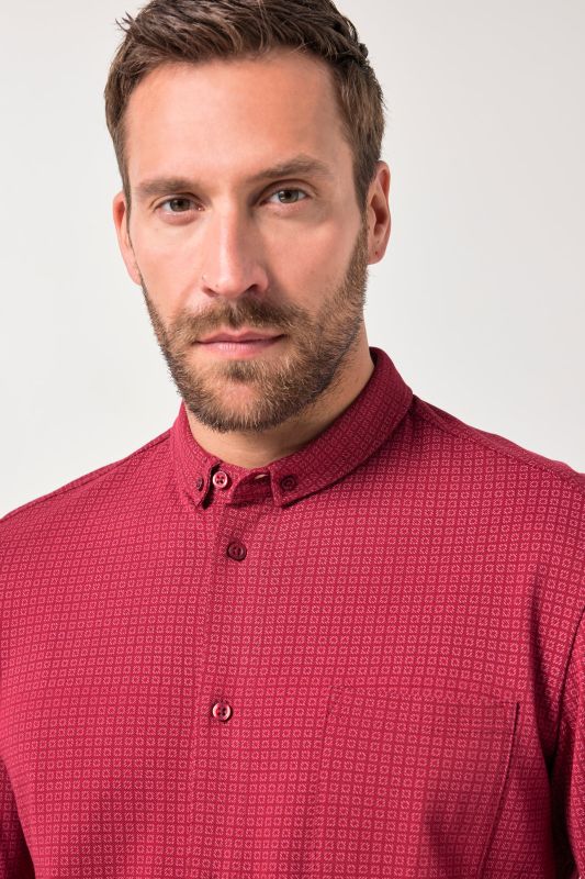 Риза със ситен принт